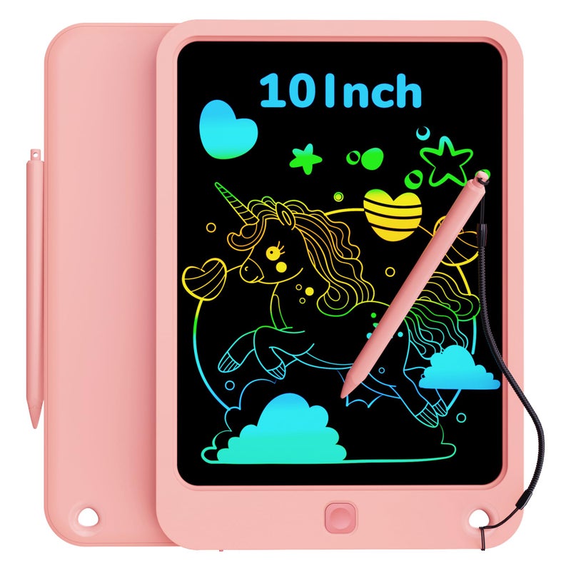 KOKODI LCD الكتابة اللوحي للأطفال 10 بوصة الرسم اللوحي الملونة التعليمية تعلم ألعاب الأطفال لعمر 3-12 سنة طفل صغير خربش مجلس اللوازم المدرسية للفتيات هدايا عيد ميلاد 5-7 - Image 1